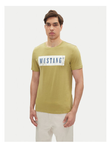 Mustang Тишърт Austin 1016274 Зелен Regular Fit