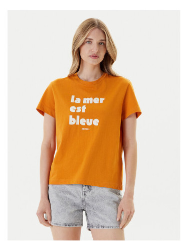 Mustang Тишърт Floris 1016157 Оранжев Relaxed Fit