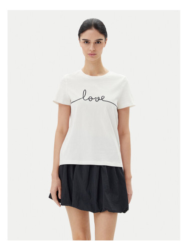 Vero Moda Тишърт Kami 10332587 Бял Relaxed Fit