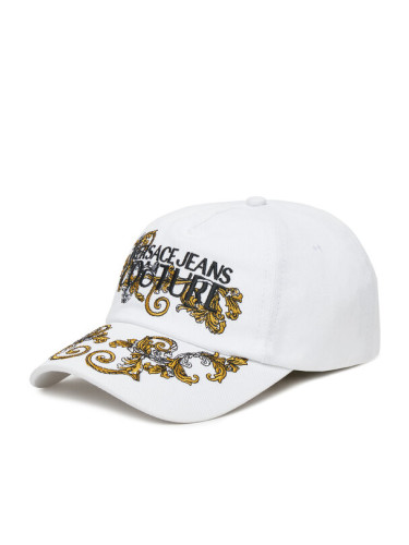 Versace Jeans Couture Шапка с козирка 78VAZK17 Бял