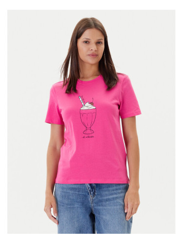 ONLY Тишърт Fun Life 15349901 Розов Regular Fit