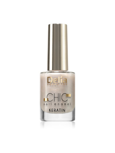 Delia Cosmetics Chic лак за нокти с кератин цвят Opal 01 11 мл.