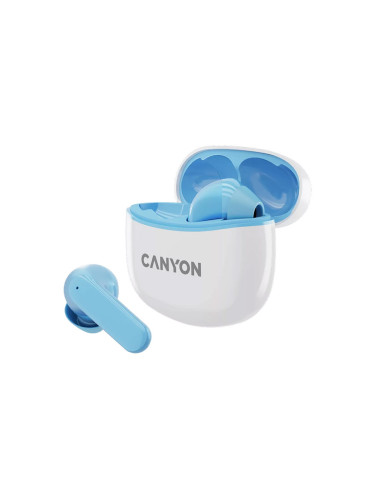 Безжични слушалки тапи Canyon TWS-5 син