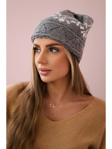 Kesi Women's cap Kira K374 light gray