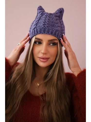 Kesi Cap with fleece Rabbid K237 light purple