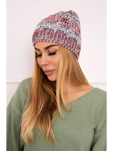 Kesi Cap with fleece Melisa K241 orange+gray