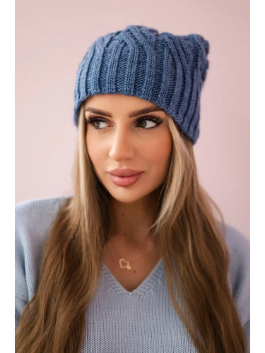 Kesi Cap with fleece Paulina K227 dark jeans