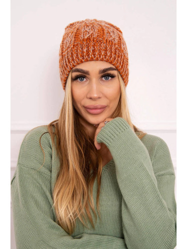 Kesi Cap with fleece Melisa K241 orange+gray