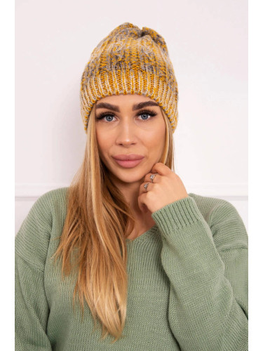 Kesi Cap with fleece Melisa K241 orange+gray