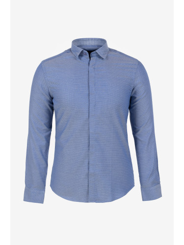 Риза кежуал индиго