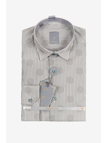 РИЗА SLIM FIT GREEN STRIPS/DOTS