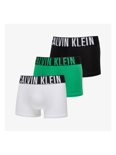 Боксерки Calvin Klein Intense Power Cotton Stretch Trunk 3-Pack White/ Black/ Blossom Green L