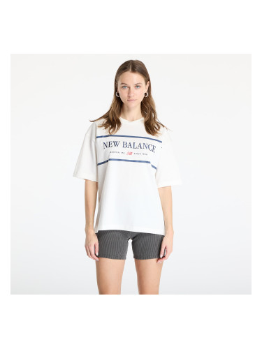 Тениска New Balance Athletics Nautical T-Shirt Seasalt XS