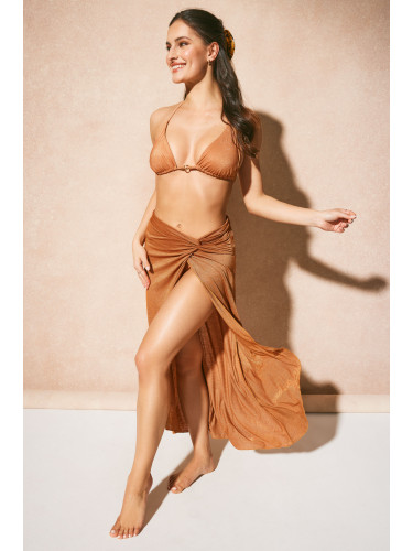 Плажна пола Gold Lurex