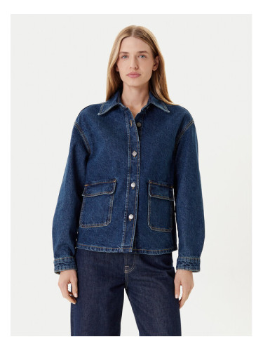 United Colors Of Benetton Дънково яке 296XDN07R Тъмносин Relaxed Fit