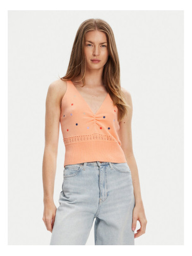 United Colors Of Benetton топ 10C1EH01A Оранжев Regular Fit