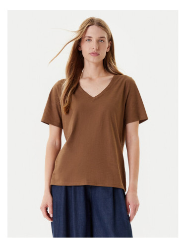 United Colors Of Benetton Тишърт 3BVXD400H Кафяв Relaxed Fit