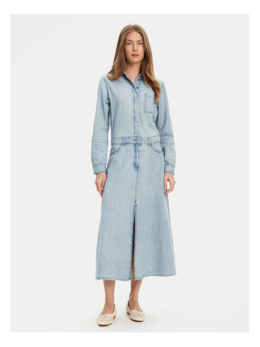 United Colors Of Benetton Дънкова рокля 4RZKDV0B5 Син Regular Fit