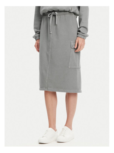 United Colors Of Benetton Миди пола 39BLD000E Сив Regular Fit