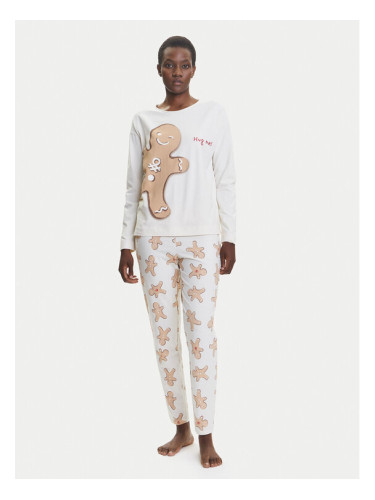 United Colors Of Benetton Пижама 3DKE3P03K Бежов Regular Fit