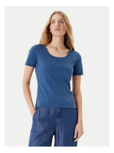 United Colors Of Benetton Тишърт 3GA2D1066 Тъмносин Slim Fit