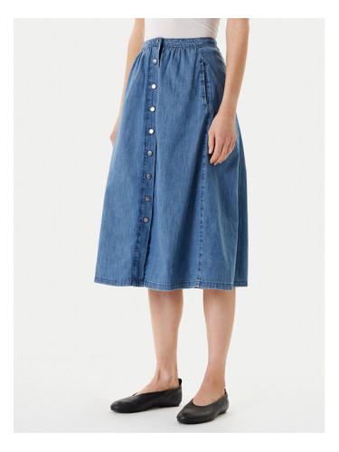 United Colors Of Benetton Пола тип трапец 4KOWD004Q Син Regular Fit