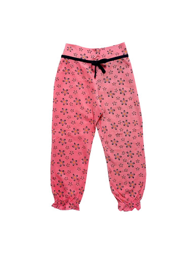 Детски панталон в розово на цветя