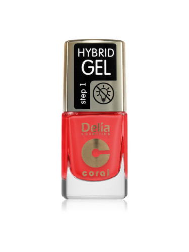 Delia Cosmetics Coral Nail Enamel Hybrid Gel гел лак за нокти цвят 146 11 мл.