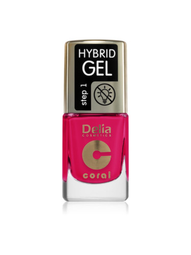 Delia Cosmetics Coral Nail Enamel Hybrid Gel гел лак за нокти цвят 147 11 мл.