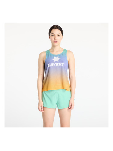 SAYSKY W Drip Dye Flow Air Singlet Purple Aop S