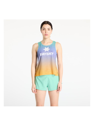 SAYSKY W Drip Dye Flow Air Singlet Purple Aop S