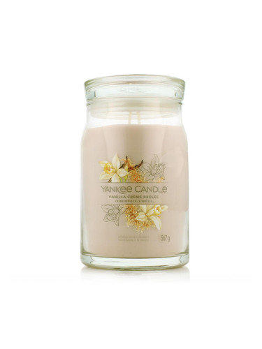 Yankee Candle Signature Vanilla Crème Brûlée Ароматна свещ 567 g