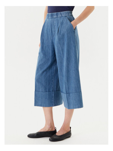 United Colors Of Benetton Панталони тип кюлоти 4KOWDF09M Син Relaxed Fit