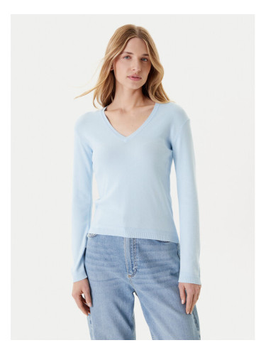 United Colors Of Benetton Пуловер 1091D4625 Светлосиньо Slim Fit
