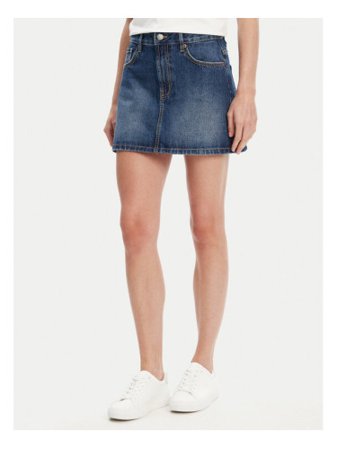 United Colors Of Benetton Дънкова пола 4AW7D004U Син Regular Fit