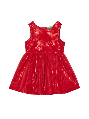 United Colors Of Benetton Ежедневна рокля 42R4GV01Z Червен Regular Fit