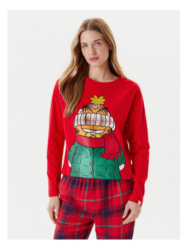 United Colors Of Benetton Тениска на пижама 3DKE3M06L Червен Regular Fit