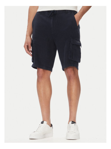 Aeronautica Militare Шорти от плат 251BE254CT3508 Тъмносин Regular Fit