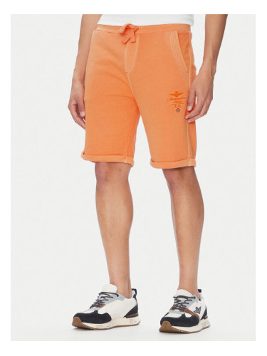 Aeronautica Militare Спортни шорти 251BF016F583 Оранжев Regular Fit