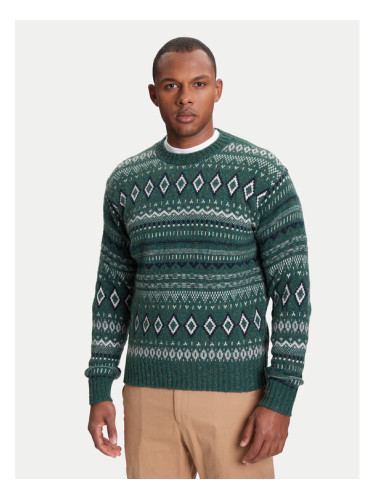 United Colors Of Benetton Пуловер 1137K107V Зелен Regular Fit