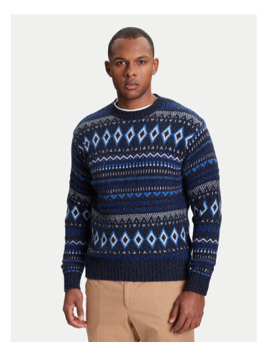 United Colors Of Benetton Пуловер 1137K107V Син Regular Fit