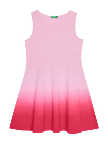 United Colors Of Benetton Лятна рокля 3NPDCV011 Розов Regular Fit