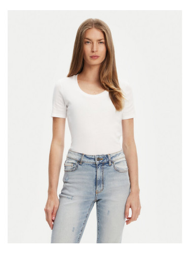 United Colors Of Benetton Тишърт 3GA2D1066 Бял Slim Fit