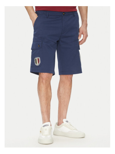 Aeronautica Militare Шорти от плат 251BE257CT3510 Тъмносин Regular Fit