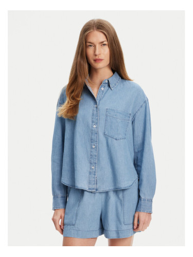 United Colors Of Benetton дънкова риза 5DHJDQ07U Тъмносин Regular Fit