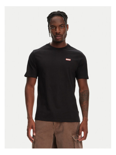 Hunter Тишърт Tavish HARM0082251 Черен Regular Fit