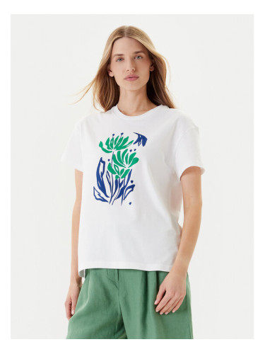 United Colors Of Benetton Тишърт 3BL0D10AK Бял Regular Fit