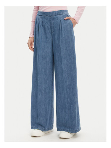 United Colors Of Benetton Панталони тип палацо 4KOWDF01B Син Wide Leg