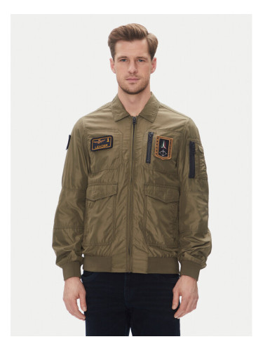 Aeronautica Militare Преходно яке 251AB2071CT3081 Каки Regular Fit