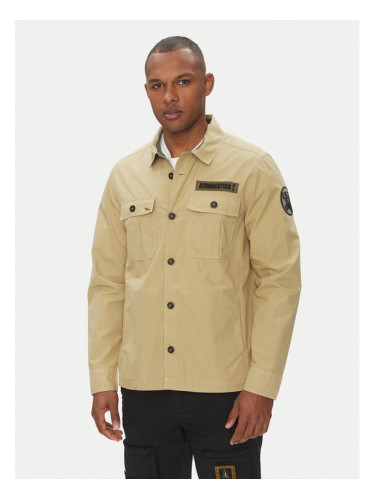 Aeronautica Militare Преходно яке 251AC032CT3505 Бежов Regular Fit